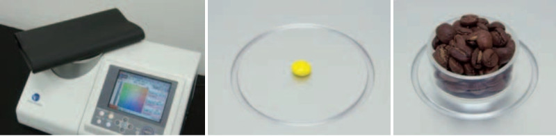 台式分光測色儀(yi) CM-5可以測不同的樣品