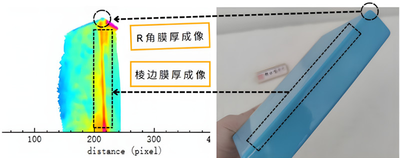 使用塗魔師3D非接觸整體(ti) 膜厚成像係統測量電芯絕緣塗層厚度