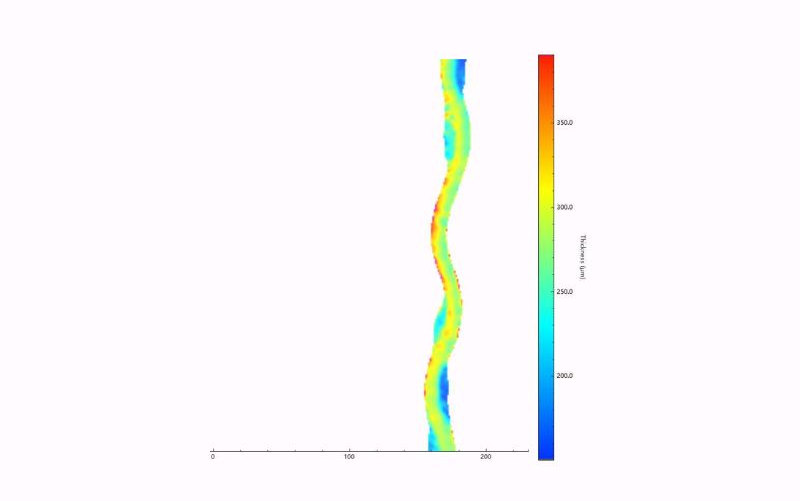 使用塗魔師3D測厚係統進行蛇形管的邊緣測厚
