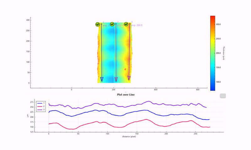 使用塗魔師3D測厚係統在線實時監測蛇形管絕緣塗層厚度