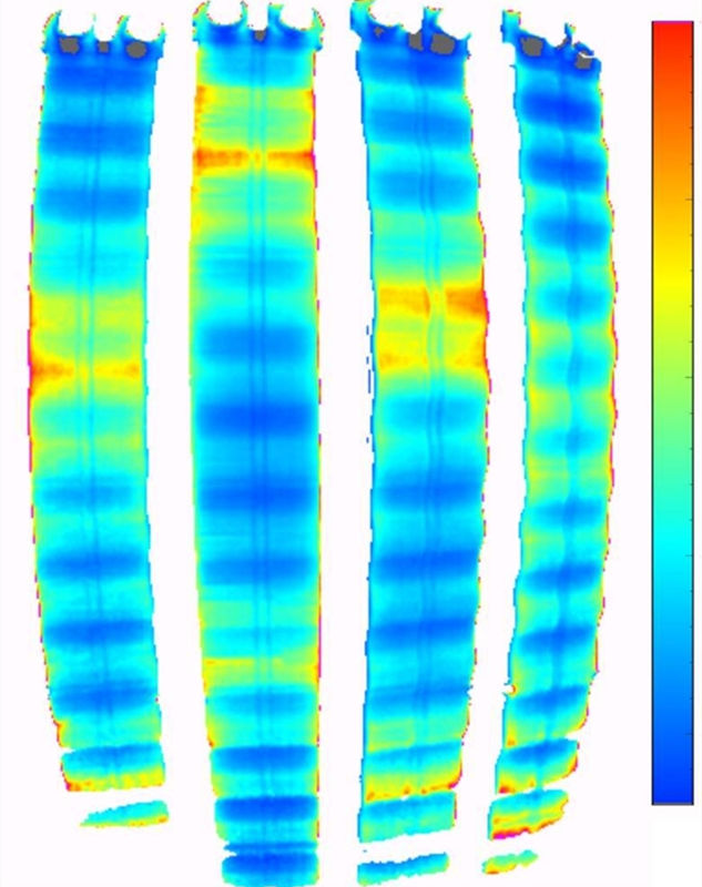使用塗魔師3D測厚儀(yi) 測量蛇形管絕緣塗層厚度
