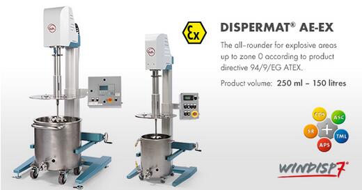Explosion proof dissolver DISPERMAT® AE-EX分散機