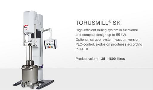 Basket mill TORUSMILL® SK籃式砂磨機