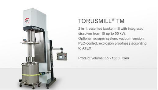 Basket mill TORUSMILL® TM籃式砂磨機