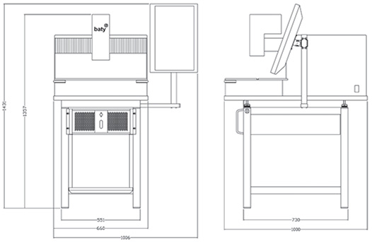 Baty二維影像測量儀(yi) 產(chan) 品結構圖