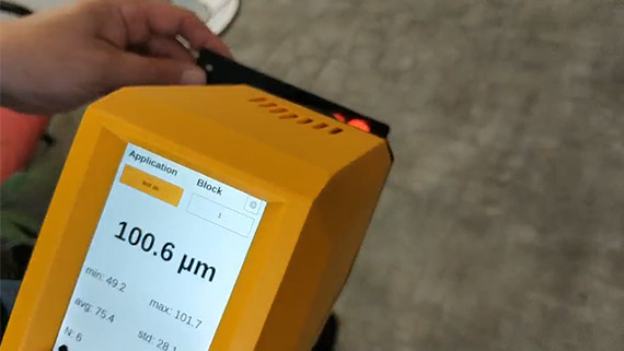 Coatmaster Flex手持非接觸式測厚儀(yi) 不受塗層顏色限製