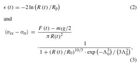 Hencky應變和中絲(si) 平麵上應力差的平均值