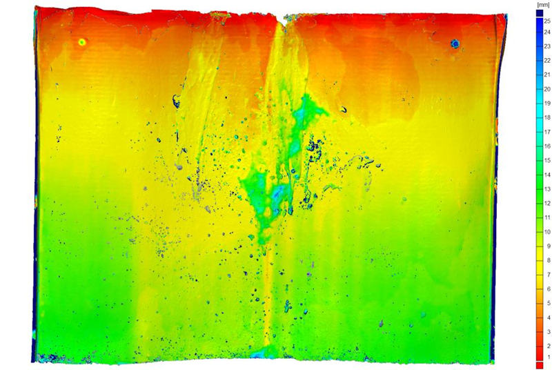圖5斷裂殼體(ti) 厚度3D視圖