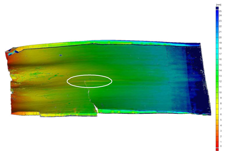 圖9殼體(ti) 厚度的3D視圖