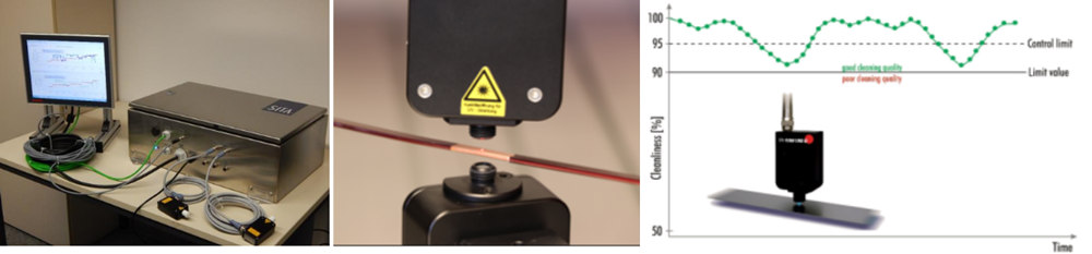 析塔在線式清潔度儀(yi) 測試整條扁銅線表麵汙染情況