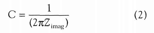 塗層電容可由高頻時的虛阻抗公式
